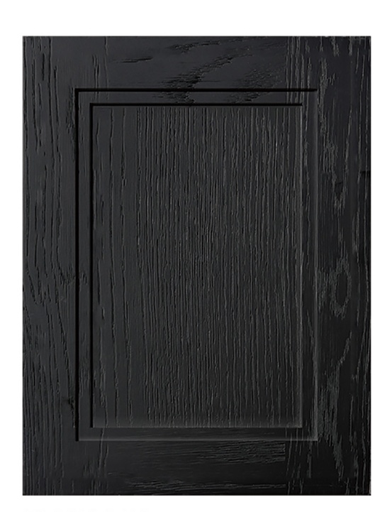 Custom-designed solid wood cabinet doors
