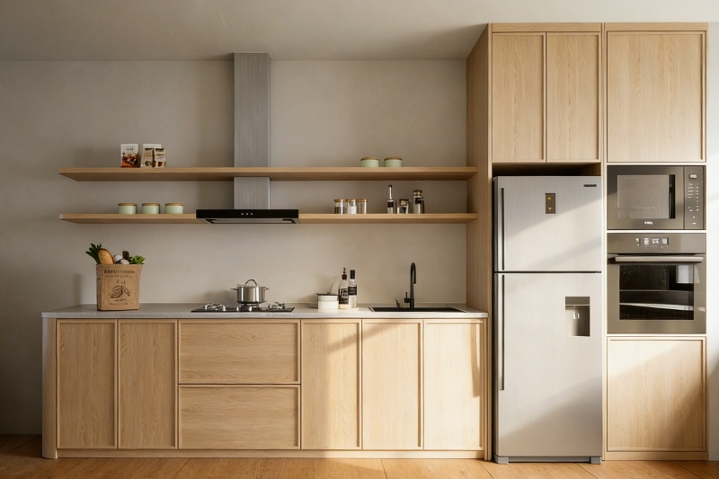 Opt for white or light gray cabinets Opt for white or light gray cabinets