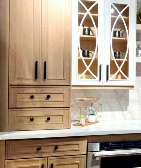 Custom glass cabinet door styles
