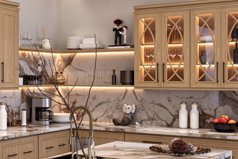 Clear glass upper cabinet doors Clear glass upper cabinet doors