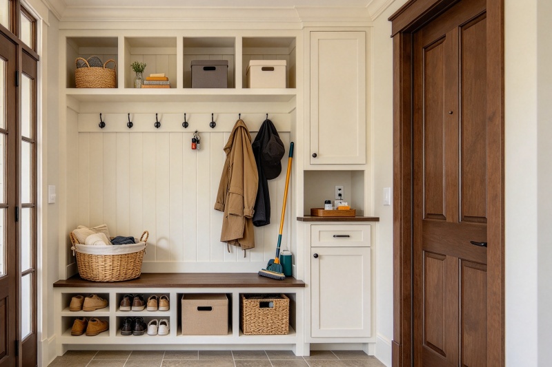 Customizable mudroom storage furniture design