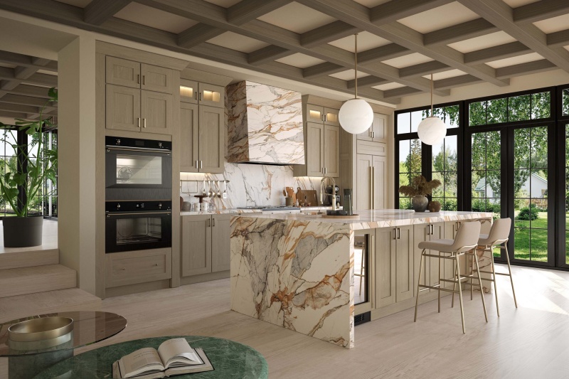 Enhancing wood cabinet aesthetics with hardware